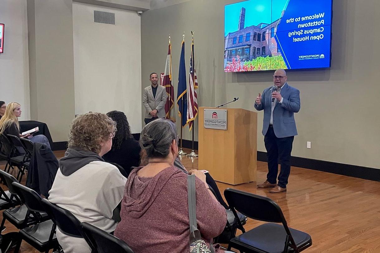 Open house presentation at the Pottstown campus